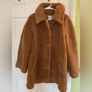 GAP Women's Teddy Jacket in Chestnut